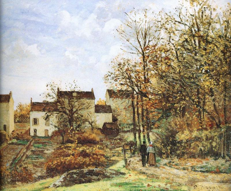 Camille Pissarro Walking in the countryside France oil painting art